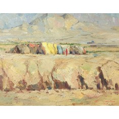 Naseeb Khan, 12 x 15 Inch, Oil on Canvas, Landscape Painting, AC-NSBK-028